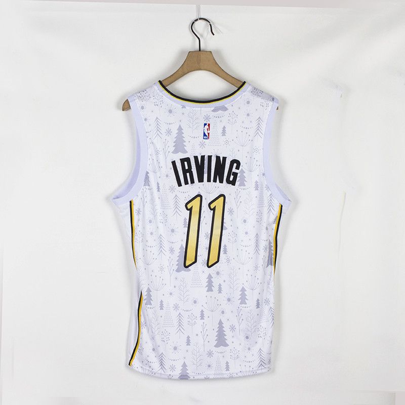 Men Brooklyn Nets #11 Irving White Christmas Edition Nike 2021 NBA Jersey->memphis grizzlies->NBA Jersey